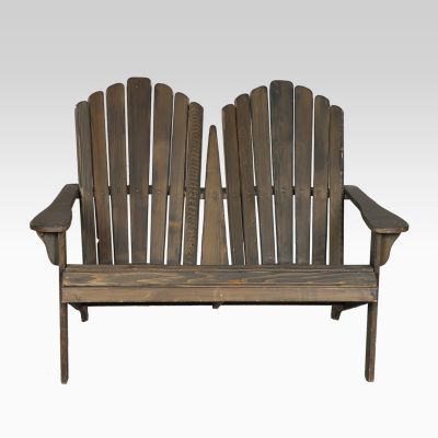 Image of Adirondack Wooden Love Seat